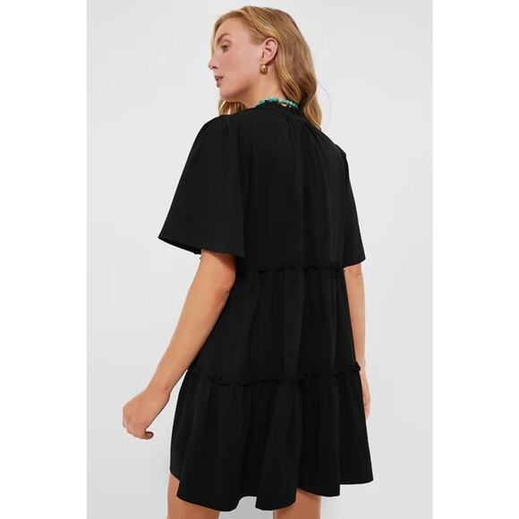 TUCKERNUCK Black Crepe Crawford Dress Size XL NWT Retail $148 Tuckernuck - Picture 2 of 6